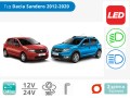 Λάμπες LED μπροστινών φαναριών με CAN bus για Dacia Sandero και Sandero Stepway (2012-2020) – Φωτογραφία από Trop.gr