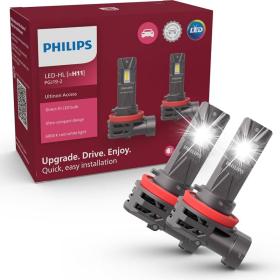 Λάμπες LED Αυτοκινήτου Philips Ultinon Access H1, H3, H4-H19, H7-H18, Η8-Η9-H11-Η16, Hir2, HB3-HB4 στα 6000K (Λευκό Χρώμα) - 2τμχ.